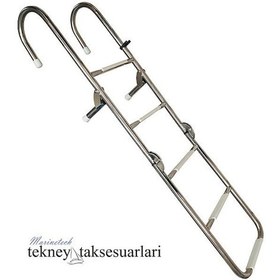 Resim 5 Basamaklı Uzun. Katlanır. Paslanmaz Merdiven 