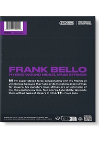 Resim Jim Dunlop Frank Bello Hybrid Bas Teli 45/105 