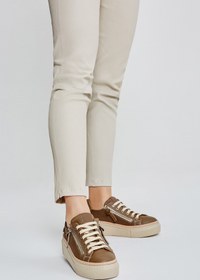 Resim Valmenti Nora Kadın Vizon Floter Hakiki Deri Sneakers & Spor Ayakkabı 