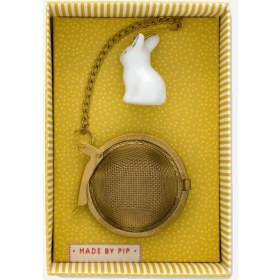 Resim UltraMint Beyaz Porselen Demleme Süzgeci 13 Cm, Şık ve Kullanışlı Tasarım 