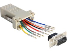 Resim 9 pin Erkek rj45 d-sub modular adaptör 