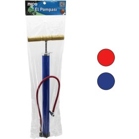 Resim Metal Gövde Ahşap Kol Iran El Pompası 55CM Top - Bisiklet - Motor Ayaklık Aparatlı (5263) 