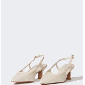 Resim Defacto Kadın Bağcıklı Yüksek Taban Suni Deri Topuklu Sandalet E2522ax25smbg123 Bej 