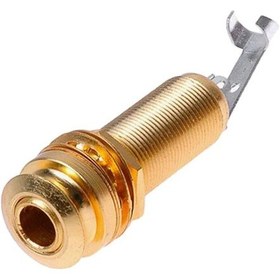 Resim Ahşap Gitar Pikap Parçaları Için 1 Adet Altın Gitar Endpin Fiş Jakı 