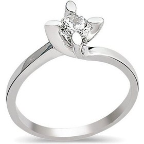 Resim Beyaz Altın Tektaş Yüzük 2.20 Gram 