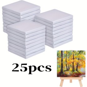 Resim 25 Mini Kare Tuval Boyama Panelleri - 7.62x7.62cm, Profesyonel Sanatçılar İçin Yüksek Kaliteli Yağlı ve Su Temelli Boyama Panelleri, Canlı Sonbahar Orman Manzarası Örneği, Başlangıçlar ve Uzmanlar İçin Mükemmel, Sanatsal İfade, Canlı Renkler, Detaylı Görseller 