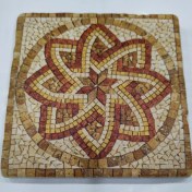 Resim Şeker Portakalım Dekoratif Figürlü Doğal Taş Banyo Gider Kapağı Süsü Tekli 10X10 cm 