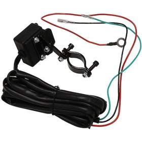 Resim Maiyame 12v Atv Elektrikli Vinç Aksesuarı: Rocker Parmak Anahtarı, Montaj Braketi, 2.5m Kablolu Röle Kontrolü, Su Geçirmez Abs+nilon 