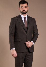 Resim Slim Fit Yelekli Takım Elbise - 46 