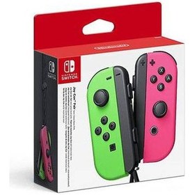 Resim Nintendo Switch Joy-Con Controller İkili Neon Yeşil ve Pembe 