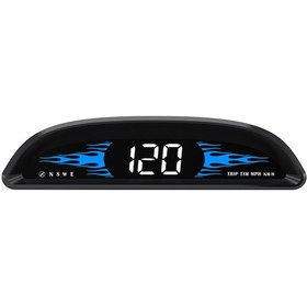 Resim Cbtx G2 4 İnç Lcd Araç Hud Hız Kilometre Ölçümü Gps + Beidou Araba Head Up Display 