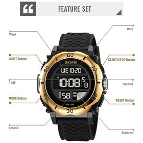 Resim Fastbuy Skmeı 2099 Erkek Dijital Bilek Saati - 50m Su Geçirmez, Siyah Altın Renkli, Çok Renkli Model Çok Renkli 