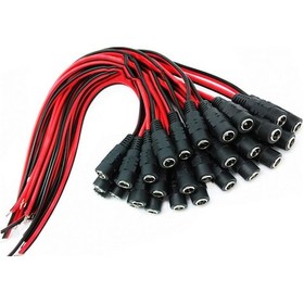Resim Wozlo Güvenlik Kamerası Dişi Power Jack Jak Kablo 100 Adet 