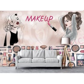 Resim Güzellik Salonu İçin Özel Tasarım Duvar Kağıdı (393767477) 