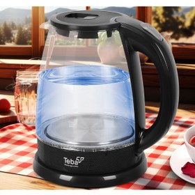 Resim Teba Th-120 Işıklı Cam Kettle 
