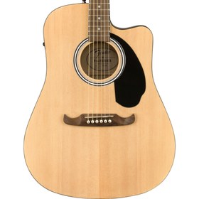 Resim Fender FA-125CE Dreadnought Elektro Akustik Gitar - Natural / Walnut 