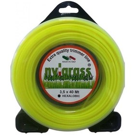 Resim Nylgrass Sarı Altıköşe Tırpan Misinası 3.5 Mm 40 Mt 