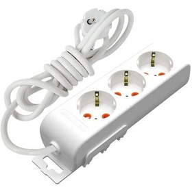 Resim Mutlusan Ri-Tech 3'lü Topraklı Çocuk Korumalı Grup Priz 2 M Beyaz 