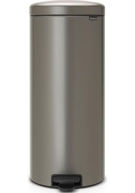 Resim Brabantia Çöp Kutusu 30 Litre Newicon Pedallı Platin 114441 