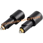 Resim Motosiklet Sağ Sol Gidon Topuzu Takım Siyah A Kalite 