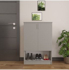 Resim Asra Trend %100 Mdflam Kül Gri Ayakkabılık A-03 Çok Renkli 