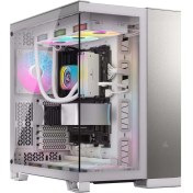Resim Corsair 6500X Mid-Tower Çift Odalı Bilgisayar Kasası - Beyaz/saten Gri (CC-9011285-WW) 