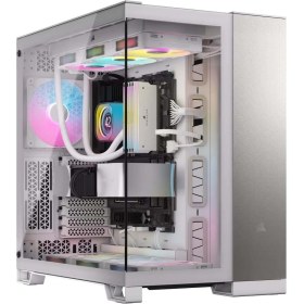 Resim Corsair 6500X Mid-Tower Çift Odalı Bilgisayar Kasası - Beyaz/saten Gri (CC-9011285-WW) 