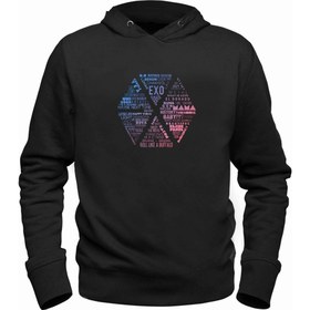 Resim Alfa Tshirt Exo Siyah Çocuk Sweatshirt 