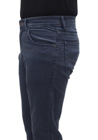 Resim Dmctekstil Erkek Lacivert Yüksek Bel Rahat Kesim Boru Paça Büyük Bedenli Jean Pantolon 