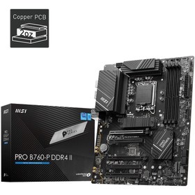 Resim MSI MB PRO B760-P DDR4 II SOKET 1700 DDR4 5333(OC) PCI-E ,M.2 USB3.2 HDMI,DP 1x 2.5G LAN ATX 