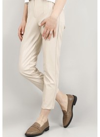 Resim Gönderi R Vizon Antik Hakiki Deri Loafer Ayakkabı Vizon 