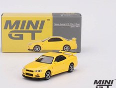 Resim Mini GT 1/64 Nissan Skyline GT-R (R34) V-Spec Lightning Yellow MGT00762 