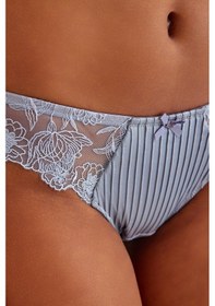 Resim Amarelle Paris Gri Mavi Dantelli Slip Külot Mavi 