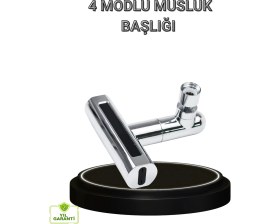 Resim K-Yonlineticaret 4 Fonksiyonlu Musluk Başlığı 360 Derece Dönebilen ve Su Tasarruflu 