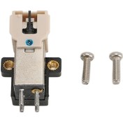 Resim Vkemall Mm Hareketli Manyetik Pikap, Yarı Taş Uçlu Gramafon Stili, Siyah Plak Çalarlar İçin Saf Ses Performansı Beyaz 