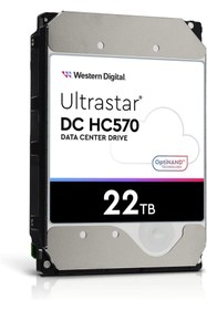 Resim WD Ultrastar 3.5 Inc 22tb 7200rpm 512mb Hc570 0f48155 Wuh722222ale6l4 Sabit Disk(5 YIL GARANTİLİ) 