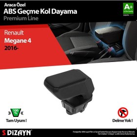 Resim S-Dizayn Renault Megane 4 Kol Dayama Kolçak Geçmeli ABS Siyah 201 
