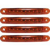 Resim Hilal Shops 4 Adet Turuncu Parmak LED 9 Led'li - Yerli Üretim 