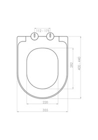 Resim Nkp Elegance Duroplast Amortisörlü Yavaş Kapanan Klozet Kapağı 0402 Beyaz 