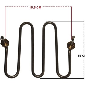 Resim FullYedek 2000 Watt Semaver Rezistansı Çay Makinesi Kazan Rezistans Ölçü - 