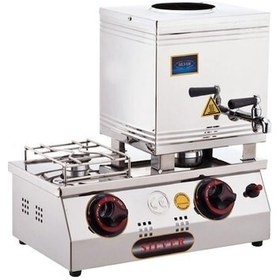 Resim Işıkgaz Silverinox 15 Lik Lpg Tüplü 10 Litre 1 Demlikli Çay Kazanı-80100 