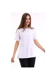 Resim Kare Yaka Kadın Tek Üst - 171 Beyaz-6011 