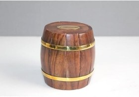 Resim Pirinç Detaylı Fıçı Kumbara Model 1 