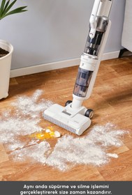 Resim Karaca Aquaclean Pet 3In1 Kablosuz Islak&Kuru Dik Süpürge, Paspas Ve El Süpürgesi 