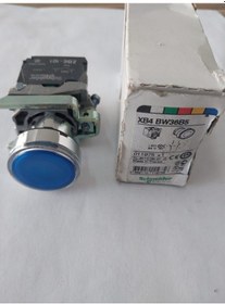 Resim Telemecanique mavi sıva altı eksiksiz ışıklı Buton Ø22 yaylı dönü 