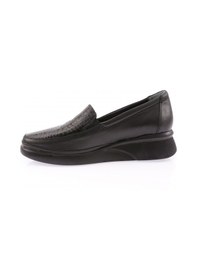 Resim Dgn 3601 Kadin Kalin Taban Comfort Ayakkabi 3601-2110-R6201 Siyah Kroko 
