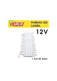 Resim Ahmet Otomotiv Parmak Lamba Seti 3 Ledli Soft Beyaz Renk 12v 