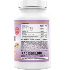 Resim 180 Tablet Hidrolize Collagen Tip 1-2-3 Glutatyon Vitamin D&e 