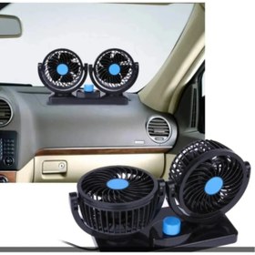 Resim EksikSepeti 12 Volt Araç Içi Torpido Üstü Çift Fanlı Oto Vantilatör 360° Dönebilir 0607 