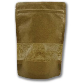 Resim Home 50 Adet Pencereli Kilitli Kraft Doypack 20x30 1000gr 1kg 